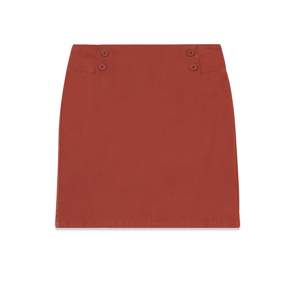 Mousqueton Triad Skirt in Terracotta