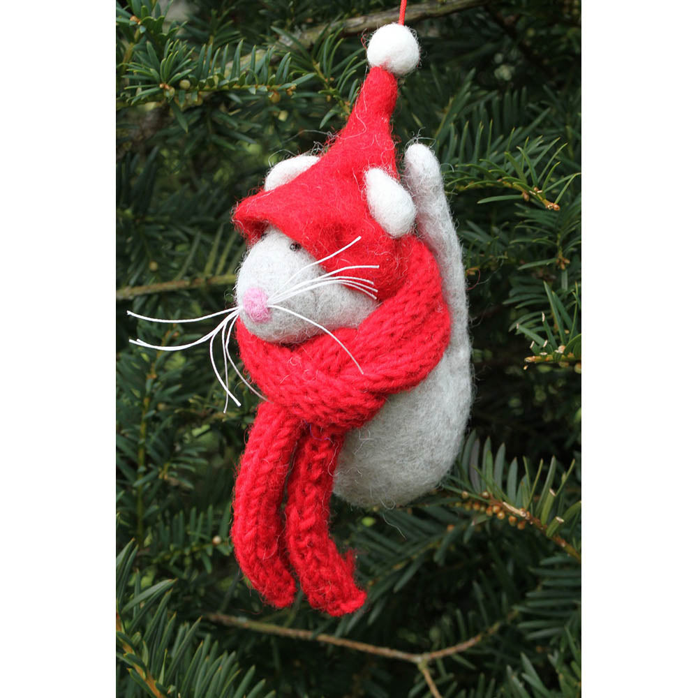 Pachamama Clare the Christmas Mouse Decoration