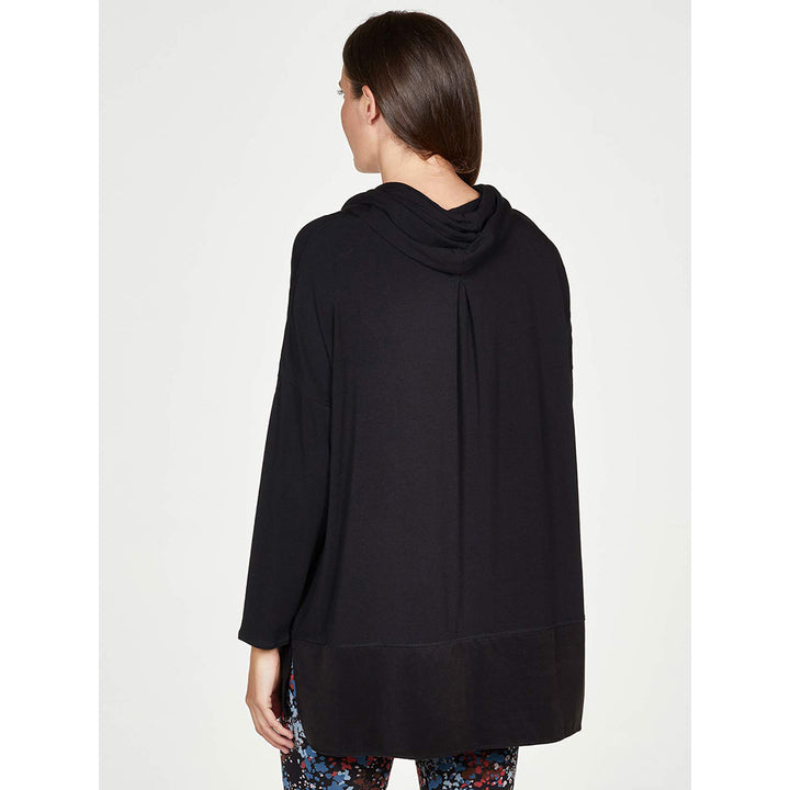 Thought Candice Cowl Neck Top in Black