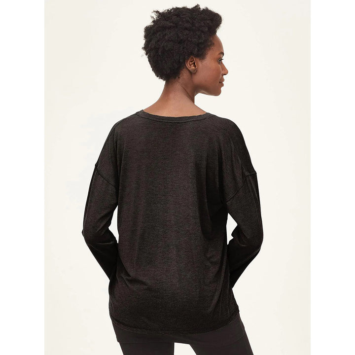 Thought Eliza Long Sleeve Top in Black