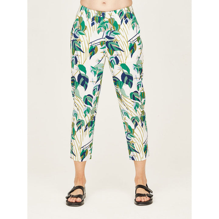 Thought London Print Cropped Trousers